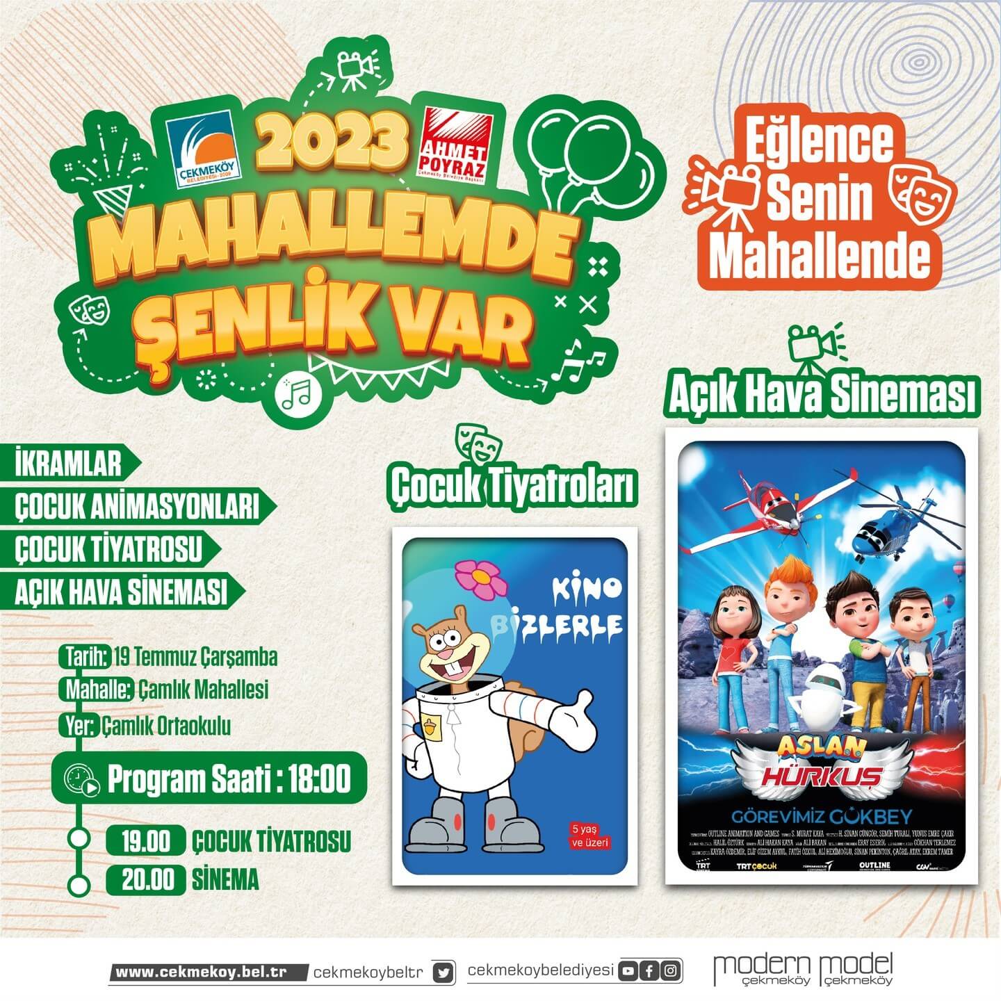 Çekmeköy Belediyesi - Aslan Hürkuş Çocuk Sineması